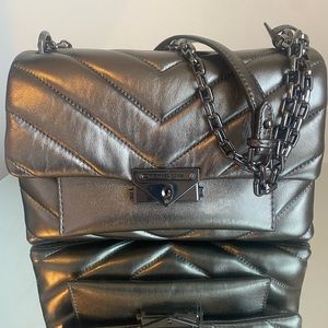 Grey Michael Kors Chain Handbag